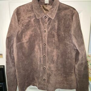 Women's Dark Brown Suede Jacket